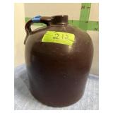 2 GALLON BROWN CROCK JUG
