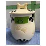 DOG BISCUIT JAR W/LID