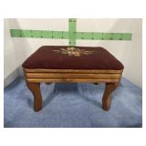 NEEDLEPOINT FOOT STOOL