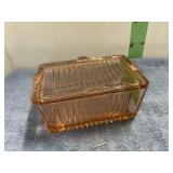 PINK REFRIERATOR GLASS W/LID
