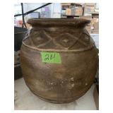 LARGE POTTERY POT  16" X 16"