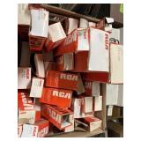 Approx 40 RCA parts, indicators, buttons, misc