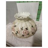 GLASS LAMP SHADE  9" D  7" T