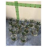 11 CHRISTMAS JUICE GLASSES