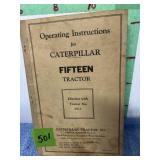 Caterpillar 15 tractor manual