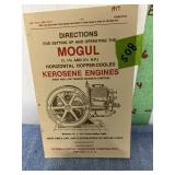 Mogul  1-2 1/2 HP Kerosene Manual
