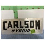 Carlson Hybrids Sign   16 x 6