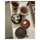 CHILDS CHAMBER POT AND TIN