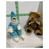TEDDY BEAR AND DOLL