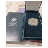 1990 Eisenhower Centennial Silver Dollar  UNC