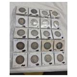 20-MIXED DATES BARBER 1/2'S (see below)