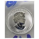 2012 CANADIAN MAPLE LEAF DOLLARS