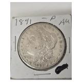 1891 SILVER DOLLAR AU