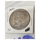 1923-S PEACE SILVER DOLLAR XF