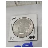 1923 PEACE SILVER DOLLAR BU