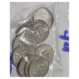 10-1967 KENNEDY 1/2'S 40% SILVER