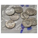 10-1968 KENNEDY 1/2'S  40% SILVER