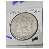 1900-0 MORGAN SILVER DOLLAR  AV