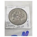 1921-N.MT. FULL LIBERTY AU-50