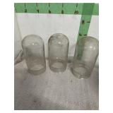 3 GLASS LIGHT BULB PROTECTORS