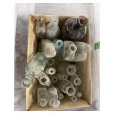 BOTTLES WITH EMBOSSED LETTERING