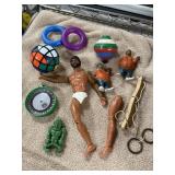 RUBIC BALL & FAT ALBERT FIGURINE