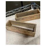 Small Wood Box & 2 chesse boxes