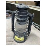 Medium Barn Lantern - some damage - rust on bottom