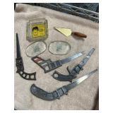 Jab Saws w/glass paperweights