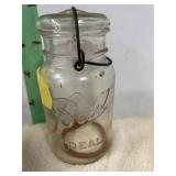 BALL JAR WITH GLASS LID