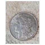 1921 D Morgan Silver Dollars