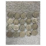 20 Roosevelt Dimes  90% silver