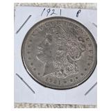 1921 P Morgan Silver Dollar