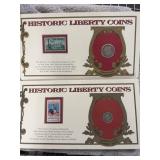 2-pc Liberty Coin Stamp Set - 1 dime - 1 qtr
