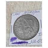 1921 D Morgan Silver Dollar