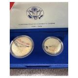 1986 Liberty Silver Dollar and Half Dollar Proof