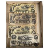 imitation bank of desoto 3 dollar bills