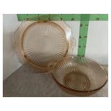 Pink Platter & Bowl