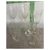 Misc. Crystal Wine Glasses & Goblets-misc sizes