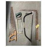 3 saws and square