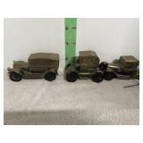 Three Osh Kosh Metal Banks