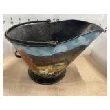 Hand Painted Coal Bucket