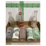 5 collector glasses & 3 beverage bottles