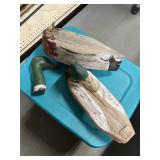 4 Homemade wood Duck Decos