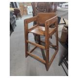 Childs Oak highchair