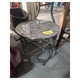 Round Marble top stand 14x14