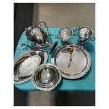 Chrome colored Coffee set