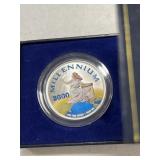 2000 Millennium Silver Liberty - painted - troy oz