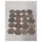20-ROOSEVELT DIMES 90% SILVER