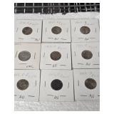 9- MERCURY DIME, 8-1942-D &